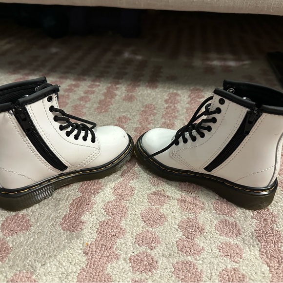 Patent Leather White Docs 7C - Picture 7 of 13
